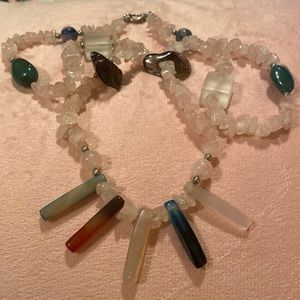Vintage glass bead necklace